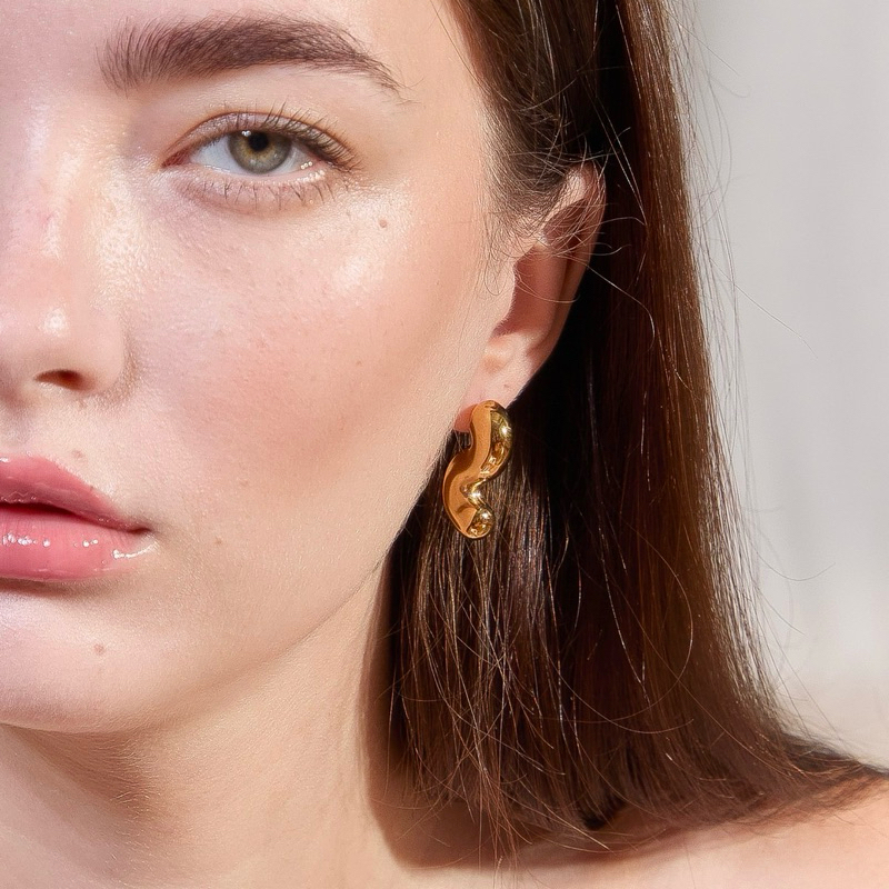 MERAKI. Rosalie Earrings (silver/gold)