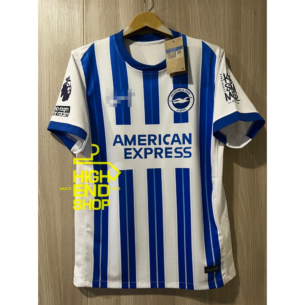 ใหม่ล่าสุด!! 2024/25 เสื้อบอล [เกรดแฟนบอล] ไบรท์ตัน Home เหย้า เสื้อเปล่า หรือ พร้อมอามและเบอร์ชื่อ