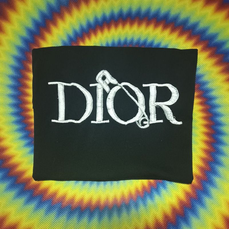 เสื้อยืดมือสอง ต่างประเทศ งานแบรนด์เนม DIOR งานปัก Size L.อก22/ยาว28