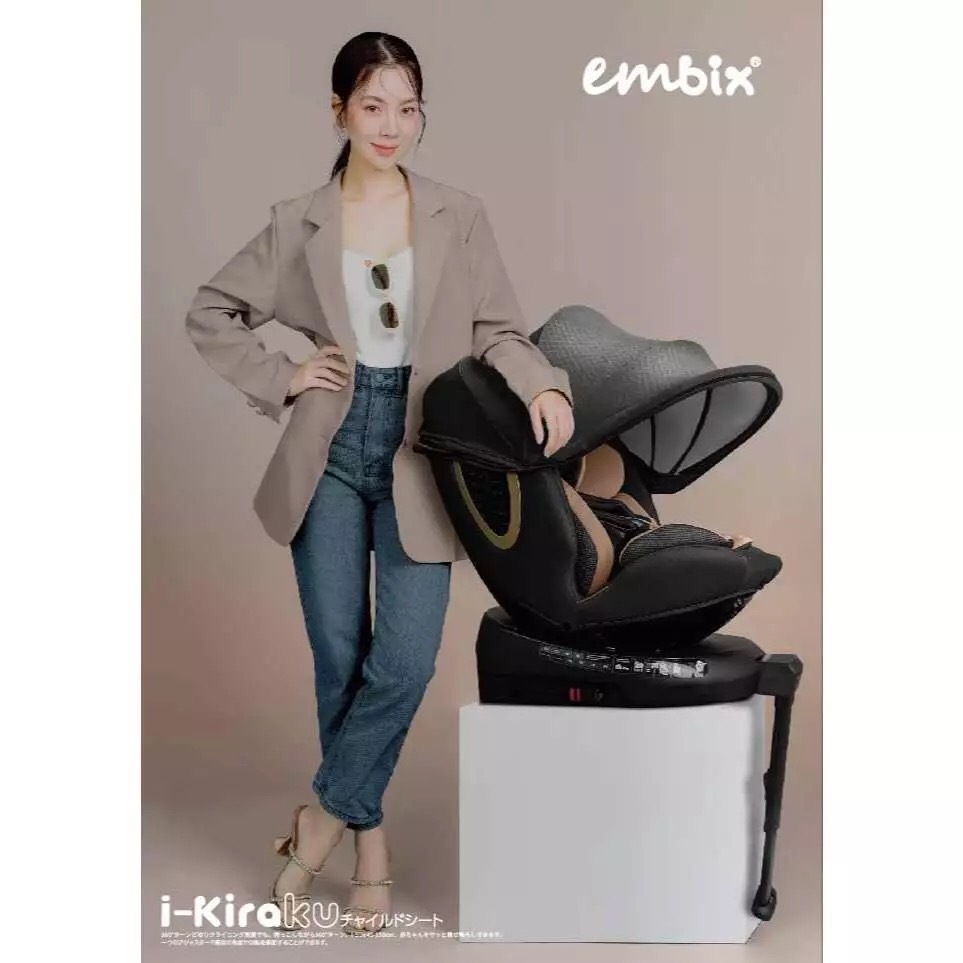 EMBIX รุ่น I-KIRAKU มาตรฐาน i-SIZE ECE R129/03 ตั้งแต่แรกเกิด-จนถึงอายุ 12 ปี