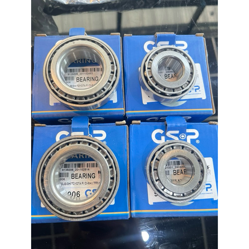 GSP ลูกปืนล้อหน้า Isuzu Dmax 4x2 ปี 2003-2019 [ตัวเตี้ย] และ / TFR 4x2 ]/ L200 / BIG M /1 ชุด นอก-ใน รวม 4 ตัว