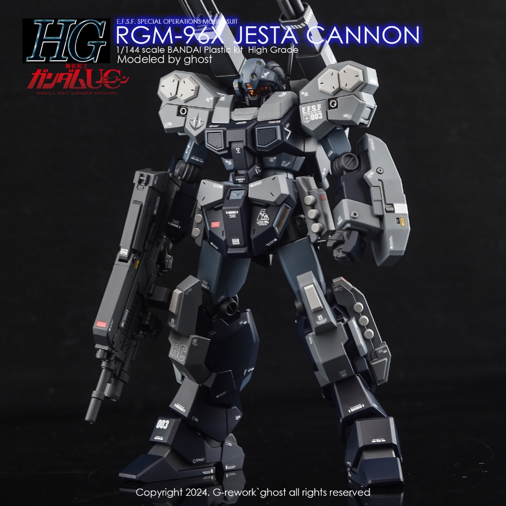 Water Decal [HG] RGM-96X JESTA CANNON (UNICORN Ver.) ของแท้จาก G-Rework