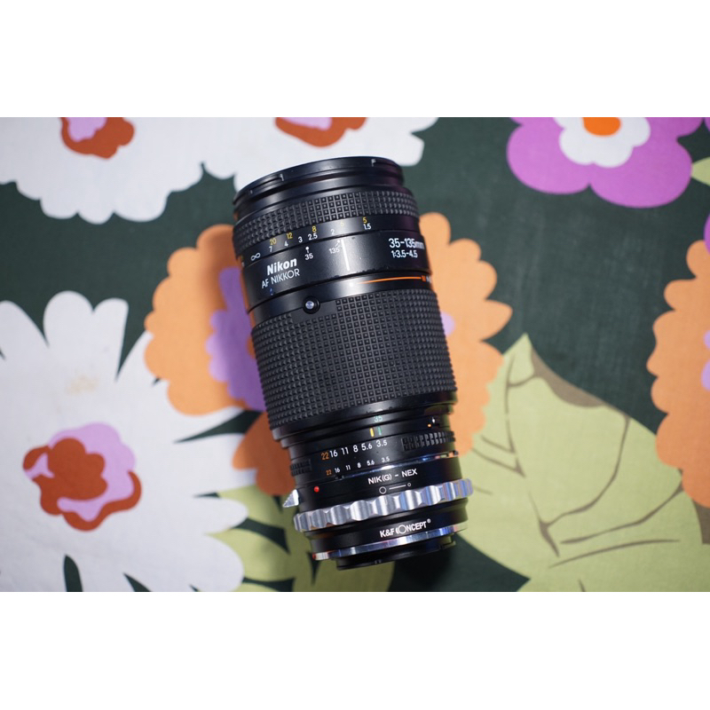 Nikon 35-135mm 3.5-4.5 AF + Nikon(G)-Nex Adapter
