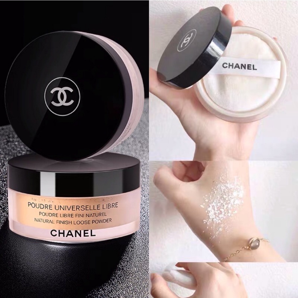 (สั่งจากVDOเพื่อรับส่วนลดพิเศษ) แป้งฝุ่นออร่าชาแนล  Chanel Poudre Universelle Libre Natural Finish Loose Powder