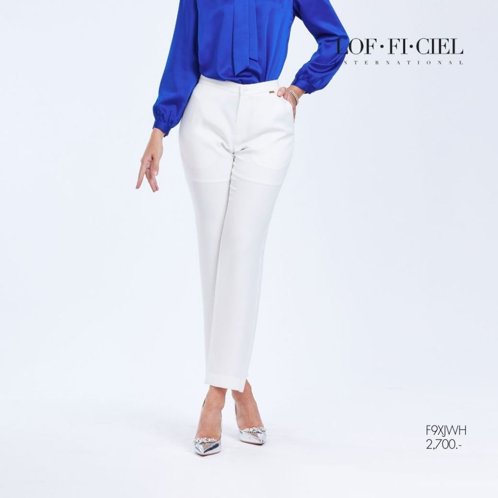LOF-FI-CIEL กางเกงผู้หญิงขายาว Jubili Cigar สีขาว F9XJWH