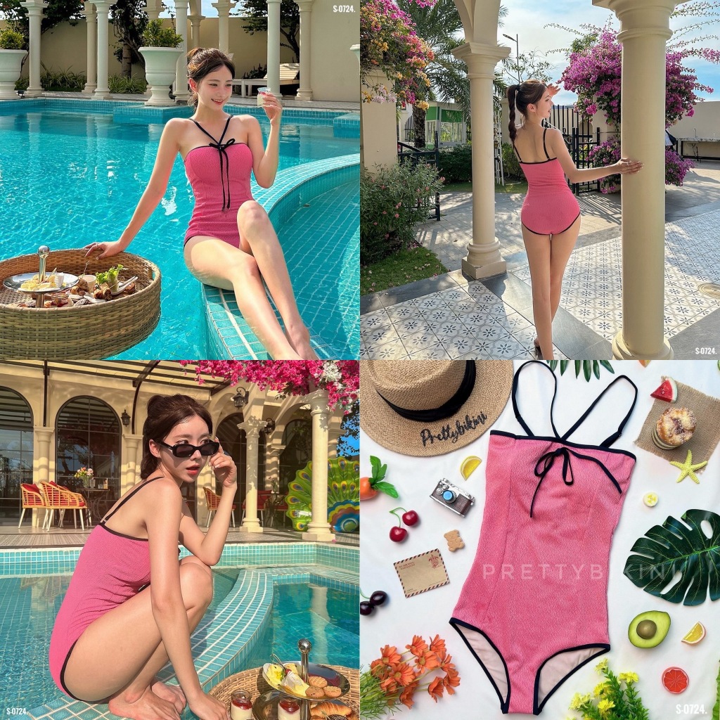 S-0724👉 One Piece น้องโบว์น่ารักสดใสหนักมากอีกแล้ว สาวเวียดไม่ควรพลาดนะคะ