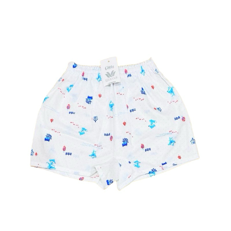 Little Wacoal New Collection กางเกงขาสั้นผ้าป่าน ผ้าบาง เด็กอ่อน ลายใหม่ชนช็อป สำหรับเด็กอายุ3เดือน-24เดือน