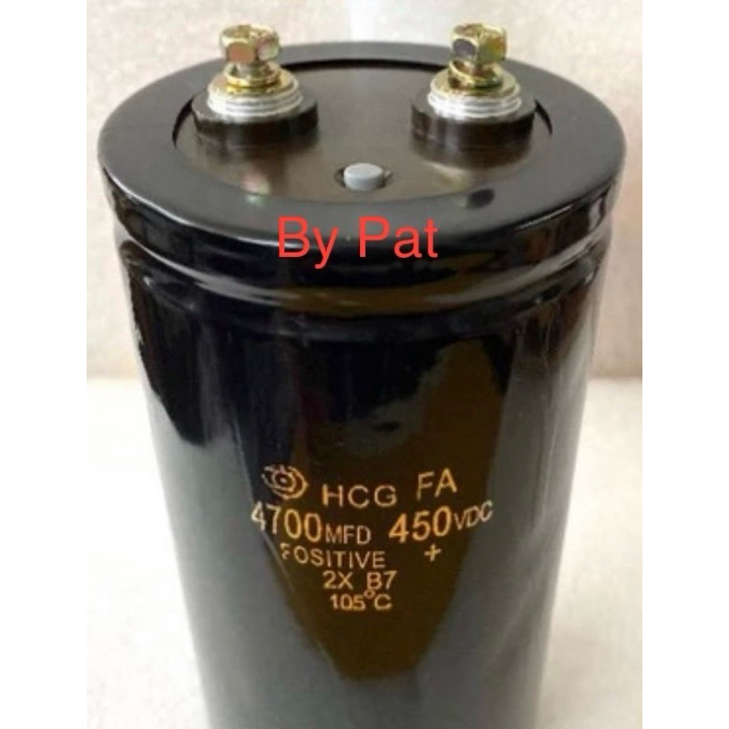 CAPACITOR 4700UF 450V ขนาด14.5x7.5CM.(งานแท้) 4700UF 450Vdc Hitachi คาปาซิเตอร์ สินค้าใหม่ในไทยC4700