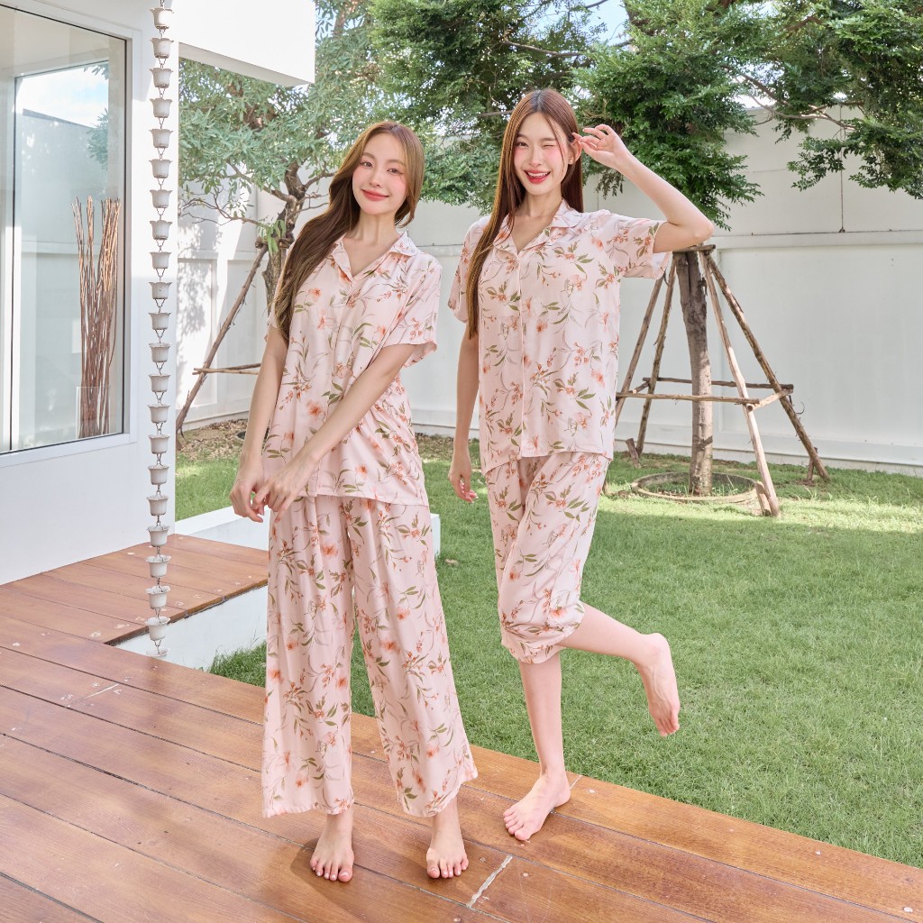 ชุดนอน Mulen (Muslin Pajamas) Organic bamboo (A1006 B1006 E1006)