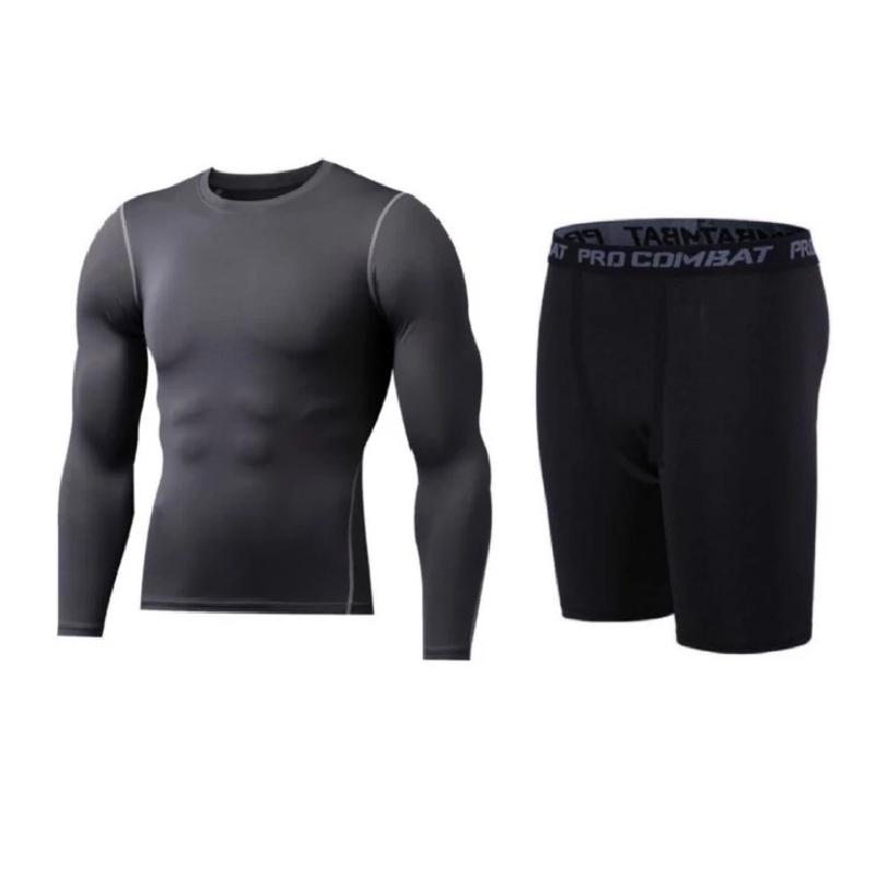 เสื้อรัดกล้ามเนื้อแขนยาวผู้ชาย ผ้าdryfit แห้งเร็ว กระชับกล้ามเนื้อ ใส่ออกกำลังกาย/ว่ายน้ำ มีให้เลือกหลายสี