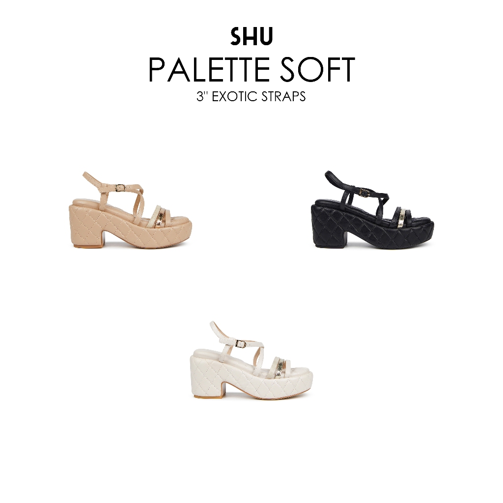 SHU PALETTE SOFT 3" EXOTIC STRAPS รองเท้าส้นสูง