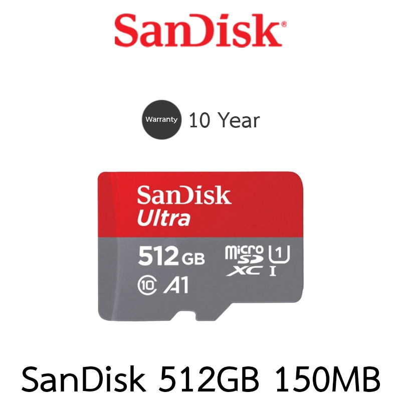 Sandisk Micro SD Card 512GB (SDSQUAC-512G-GN6MN) - 150MB