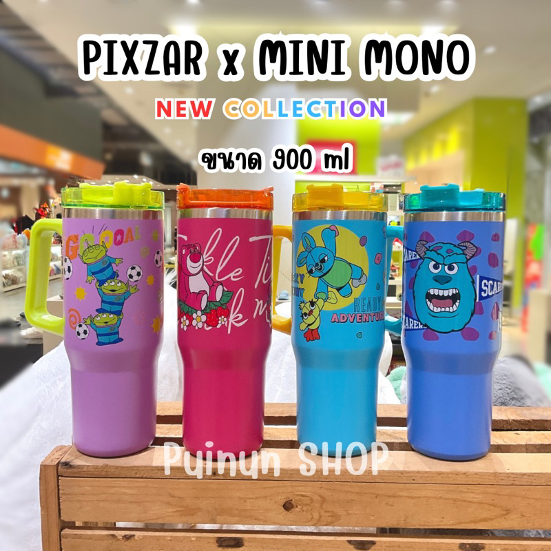 MINIMONO - แก้วน้ำตัวละคร Pixar แก้วน้ำเก็บความเย็น TOY STORY & MONSTER INC พร้อมส่ง