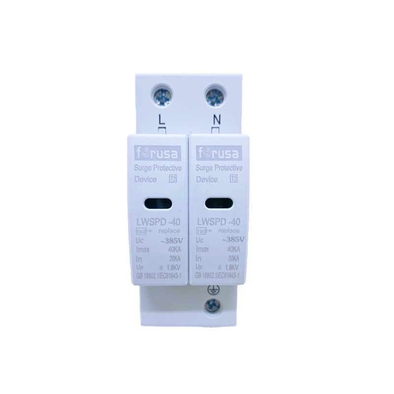 SPD AC 2P ป้องกันฟ้าผ่า ไฟกระชาก สำหรับไฟบ้าน surge protector device