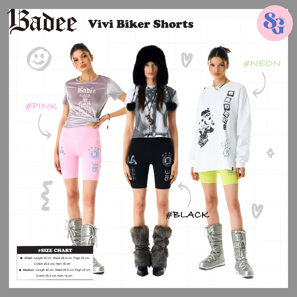 (พร้อมส่ง) กางเกง BADEE - Vivi biker shorts