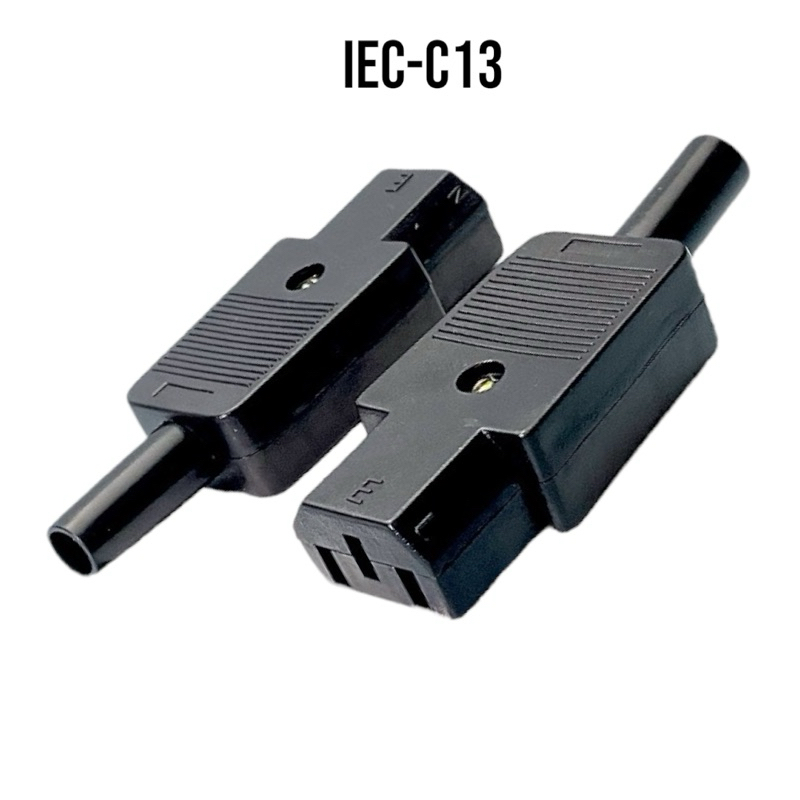 หัวปลั๊ก AC 3 ขา ตัวเมีย แบบ เข้าสาย IEC-C13 6A 250V CP-226