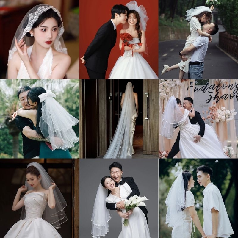 ‼️รวมอัลบั้มเวลเจ้าสาว‼️ เวลถ่ายพรีเวดดิ้ง ผ้าคลุมหน้าเจ้าสาว  ✨️ส่งของทุกวัน✨️ งานแต่งงาน เจ้าสาว