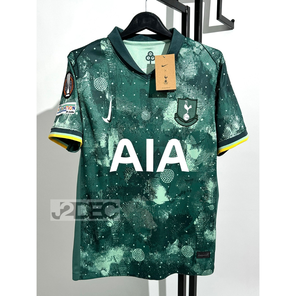 ใหม่ล่าสุด!! เสื้อฟุตบอล สเปอร์ Third ชุดสาม (3A) เกรดแฟนบอล 2024/25 เสื้อพร้อมอาร์มUEL ชื่อเบอร์นักเตะ(ครบทุกคน)