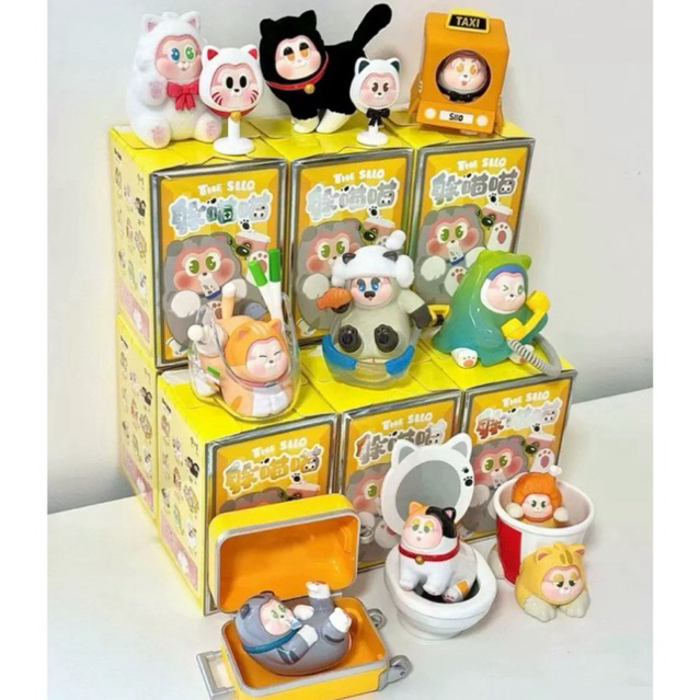 【สินค้าใหม่ พร้อมส่งภายใน48ชม. ของแท้ 】 The SLLO Lost Cat Series Blindbox น้องแมวอ้วน