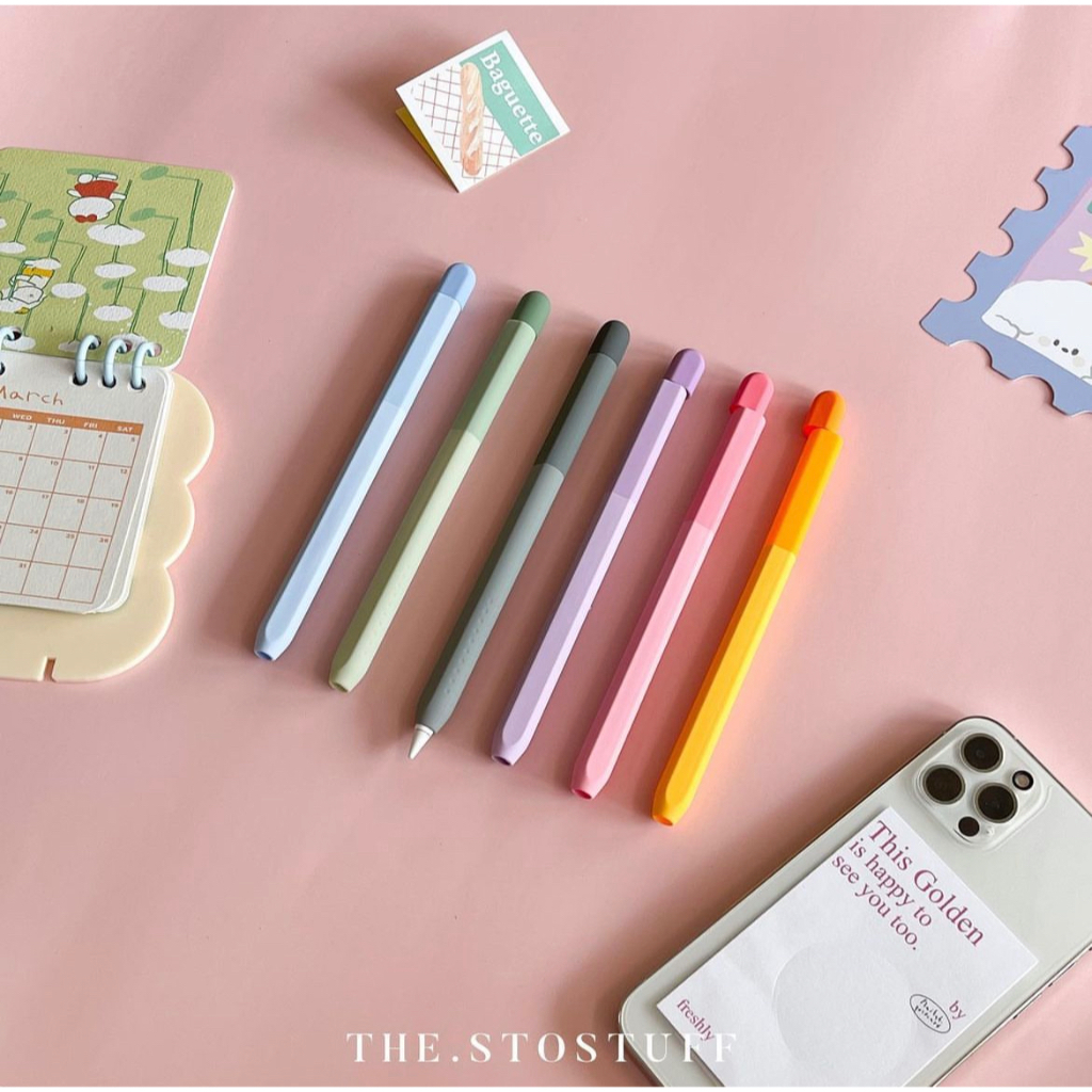 Apple pencil Gen 2/Pro tri shades pencil case - เคสปากกา