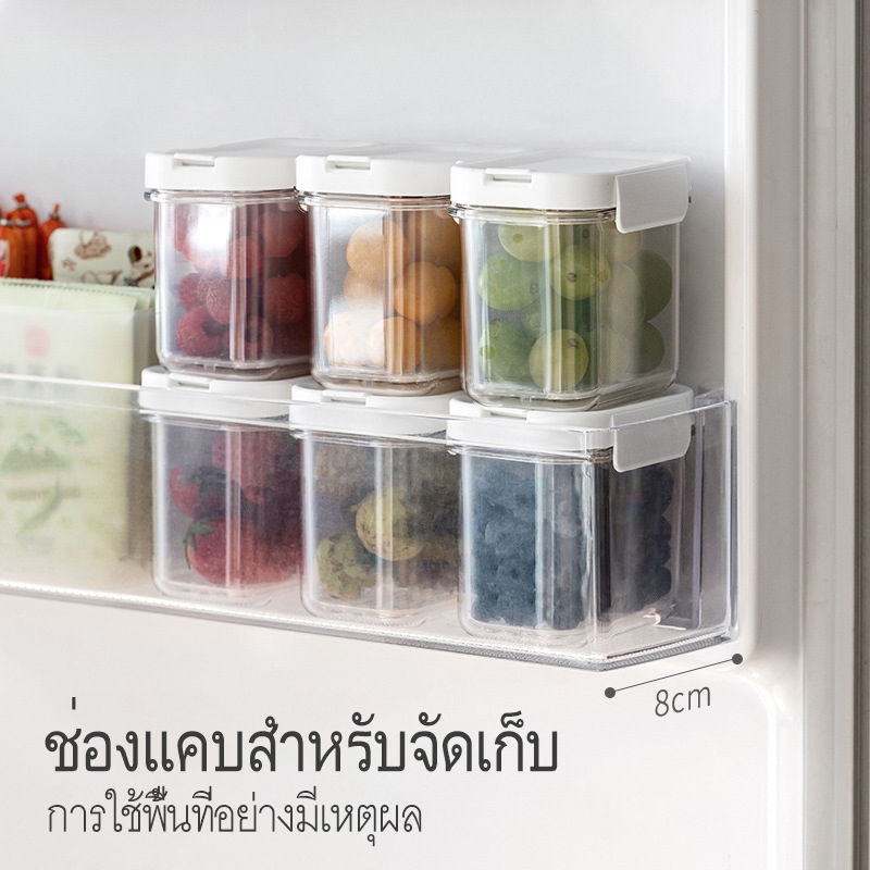 หัวหอมขิงกระเทียมกล่องเก็บห้องครัวหัวหอมสีเขียว Crisper กล่องปิดผนึกตู้เย็นไม่มีกลิ่น