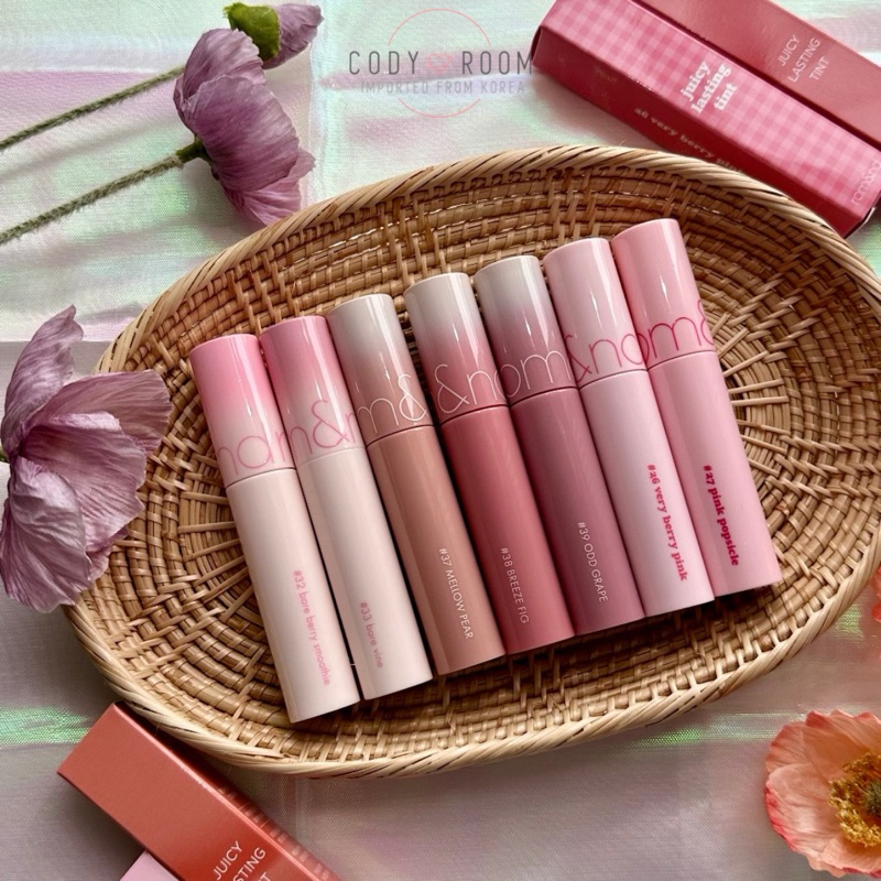 💋พร้อมส่ง💋ลิปทินท์ Rom&nd [ROMAND] Juicy Lasting Tint ลิปทินท์ตัวฮิตจากเกาหลี