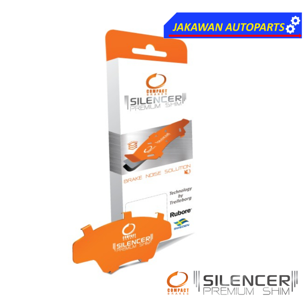 แผ่นชิม แผ่นรองดิสเบรคหน้า ซับเสียง MAZDA 2 SKYACTIV 2015-2024 (เบนซิน/ดีเซล) รุ่น 1.3 1.5 SPORT CS7