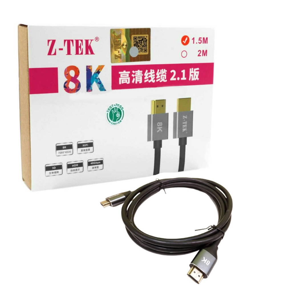 HDMI,HDMI2.1,HDMI CABLE,สายต่อจอ,สายต่อHDMI,HDMI 8K,ZTEK,HDMI 3D,ZTEK,8K
