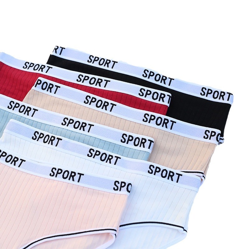 กางเกงในคอตตอนแท้ ขอบเอว sport ทรงThong ขาเว้าสูง มีไซส์ M - 3XL - รูปที่ 2