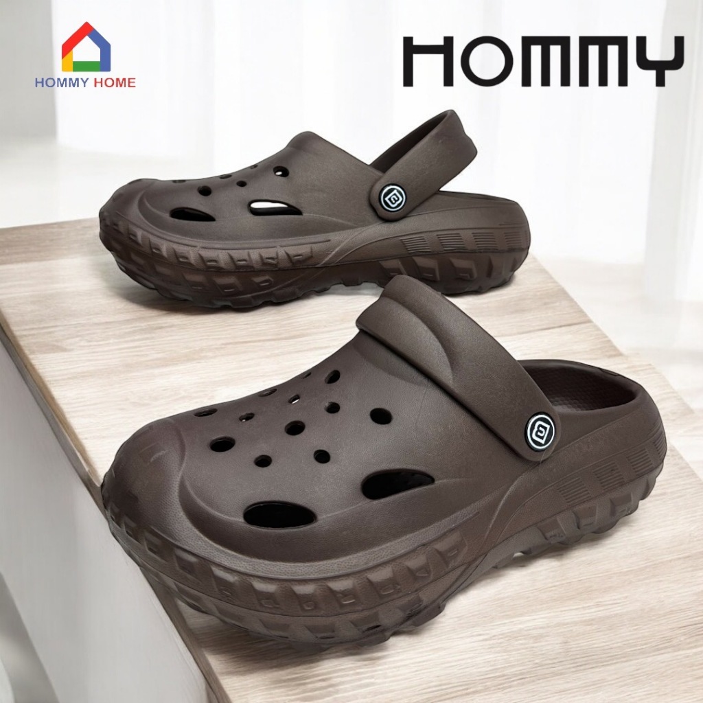 【เปิดตัวรุ่นใหม่ 2025】HOMMY รองเท้า (ชาย-หญิง) แฟชั่น รองเท้าหัวโต มีสายรัด  พื้นนุ่ม (SH-3)