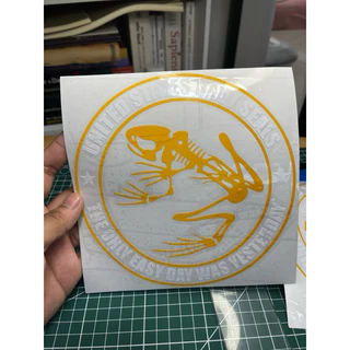 สั่งทำสติ๊กเกอร์ สติ๊กเกอร์ไดคัท Die-cut งานโลโก้ ตัวอักษร PVC Outdoor ทนแดด ไม่ทิ้งคราบกาว