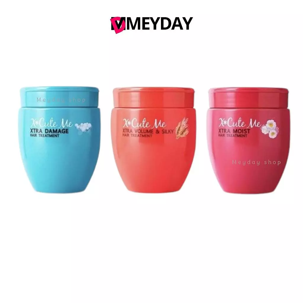 เอ็กซ์คิวท์ มี แฮร์ ทรีทเม้นท์ X Cute me xtra Damage Hair pearl Treatment มี 2 ขนาด 250 และ 480 ml.
