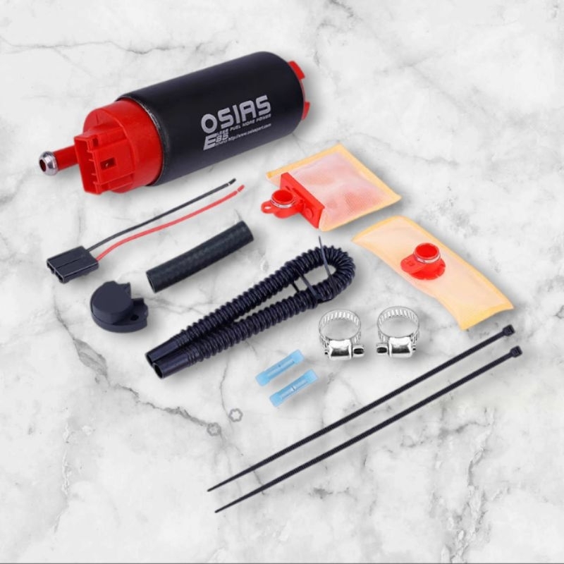 ปั๊มติ๊กOsiasE85แท้ในถัง แรงดัน 400 Lph ลิตร/ชั่วโมง เป็นตัวอัพเกรดใหม่ใส้ในขยายขนาด 39 มิล มอเตอร์ข้างในอัพเกรดใหม่