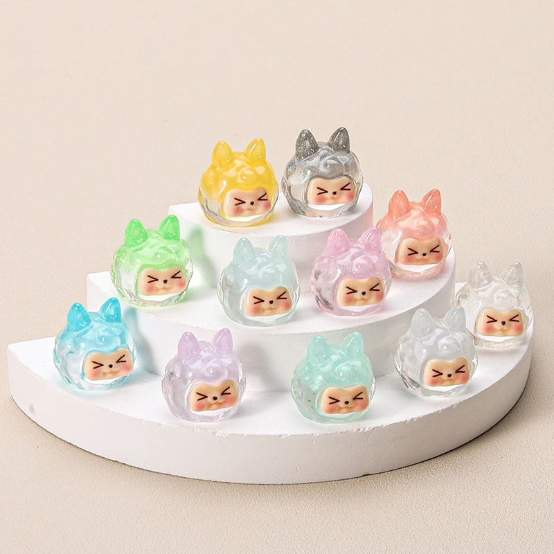 Luminous Small KiKi Micro Landscape Ornament Outdoor Glowing Miniature รูปปั้นกระถางสวนตกแต่งบ้าน