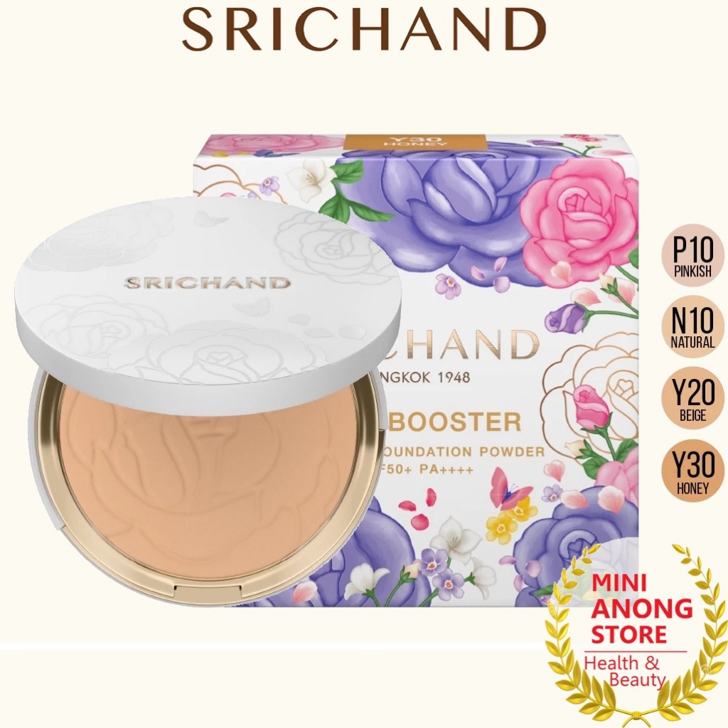 SRICHAND Skin Booster Flawless Foundation Powder SPF50+PA++++ ศรีจันทร์ สกิน บูสเตอร์ ฟลอเลส ฟาวน์เดชั่น พาวเดอร์