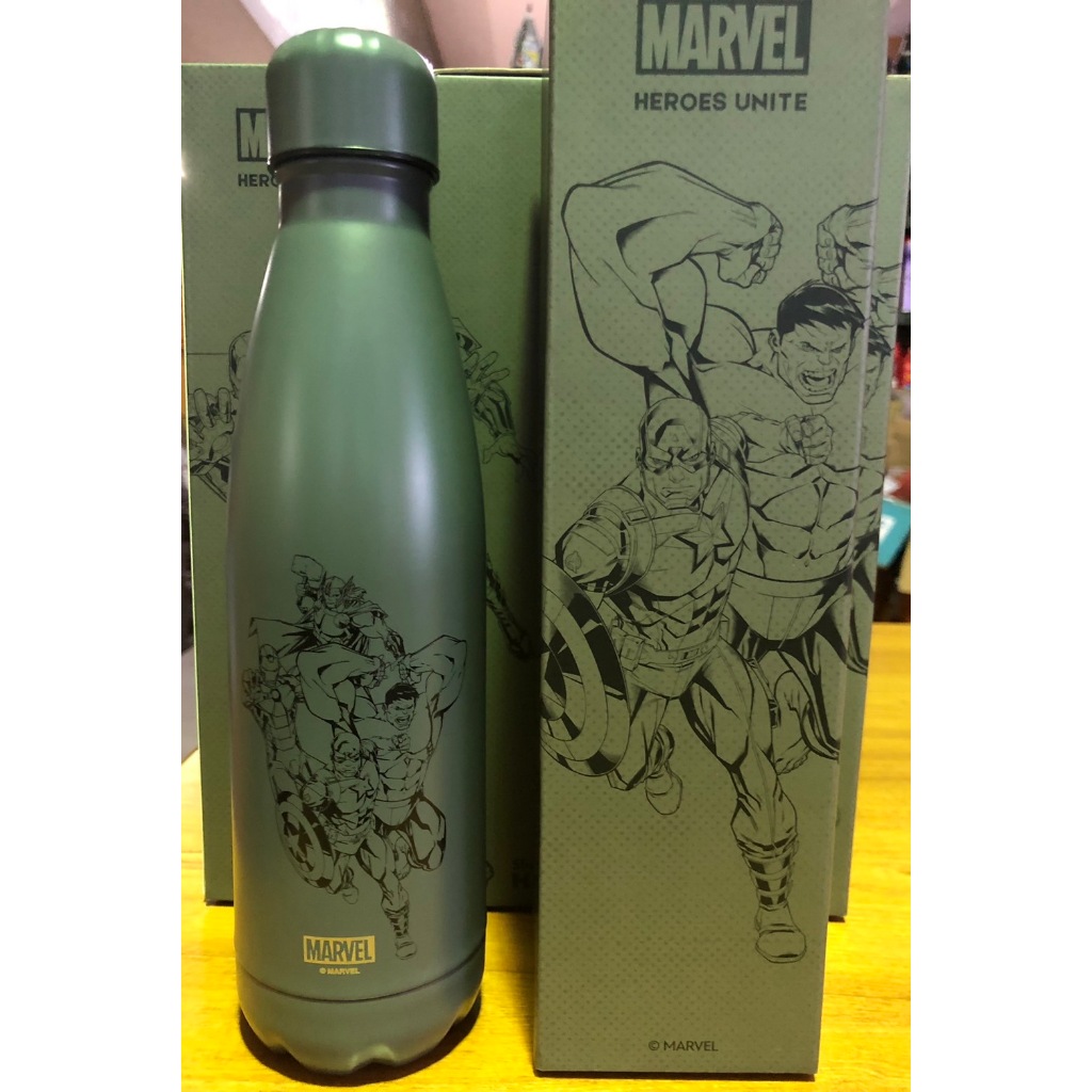 ขวดน้ำสแตนเลส MARVEL สีเทา กระติกน้ำสแตนเลส 500m เก็บความร้อน เก็บความเย็น ลิขสิทธิ์แท้ MARVEL - รูปที่ 4