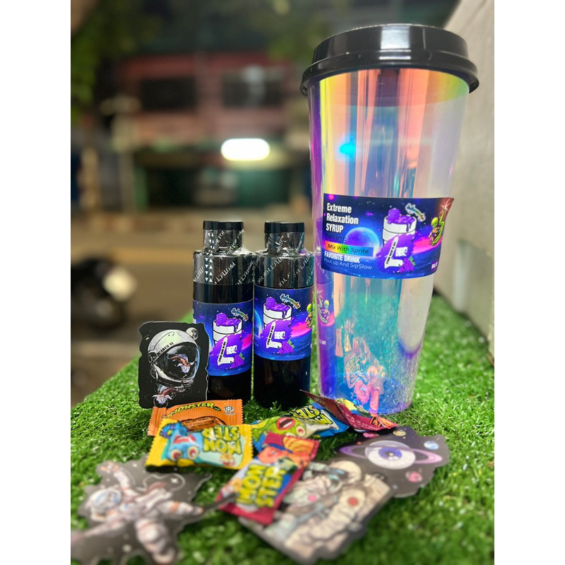 น้ำองุ่น 2ขวด + แก้วรุ้ง1ใบ BB4 โลโกใหม่V2.(ส่งของทุกวัน)