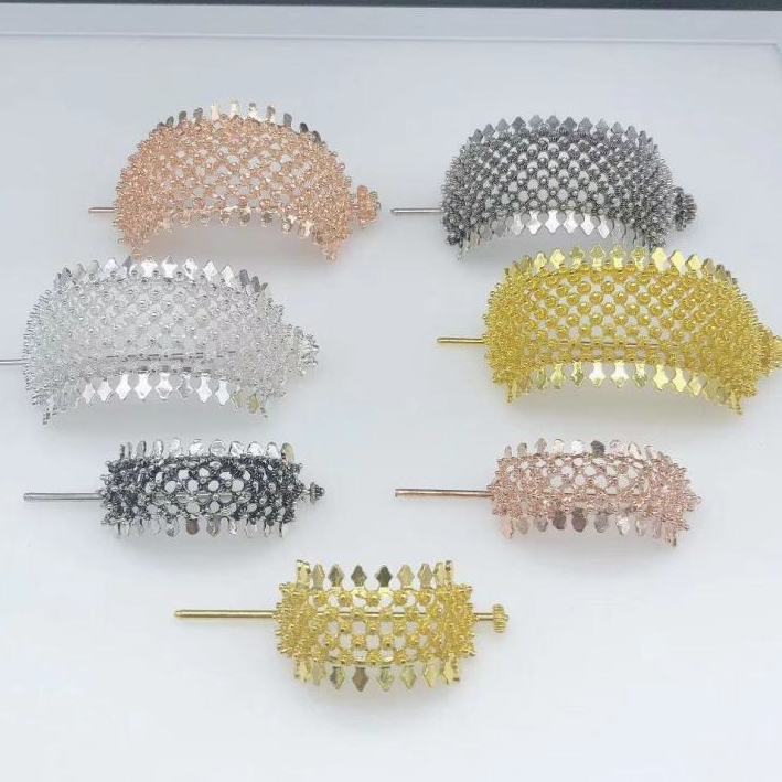 Vintage Jewelry เครื่องประดับผม ชุดไทย ปิ่นปักผมออเจ้า สีทองสีดำหปิ่นปักผม 1pcs