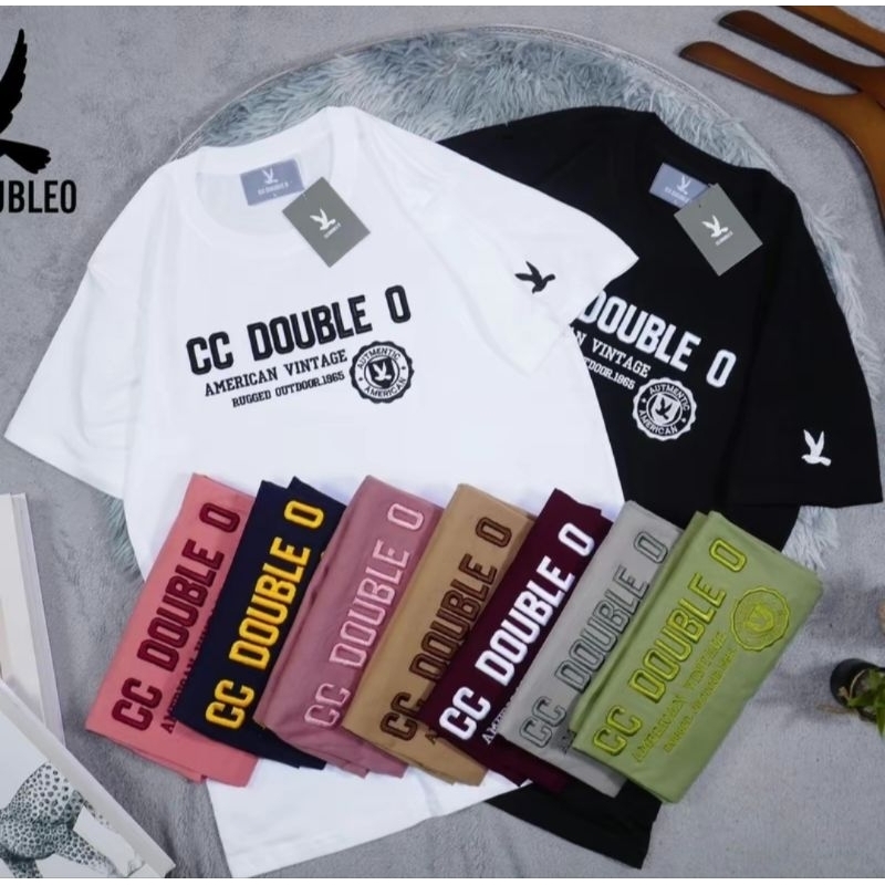 เสื้อยืดแฟชั่น CC DOUBLE O 1965 งานปัก คอกลม ไซส์ S M L XL ผ้านุ่มใส่สบาย ใส่ได้ทั้งผู้หญิง ผู้ชาย