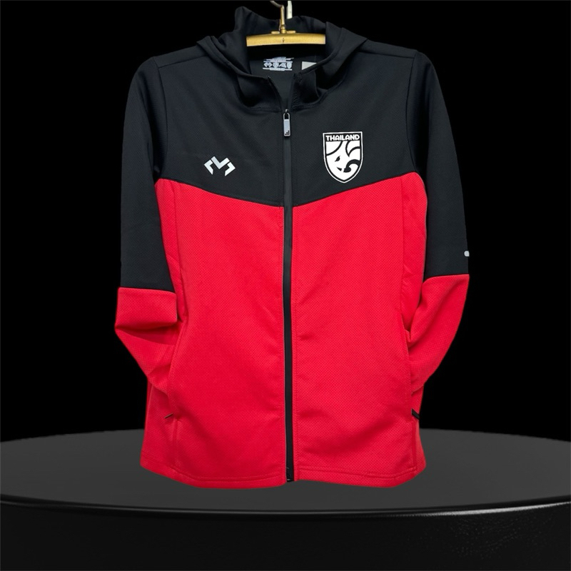 เสื้อวอร์มSPORT JACKET Ma-iพร้อมโลโก้ใหมขอบ มีฮูด