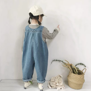 👧🏻พร้อมส่งจากไทย👶🏻 เอี๊ยมยีนส์เด็ก ชุดเอี๊ยมยีนส์ ไม่ต้องรอนานค่ะ