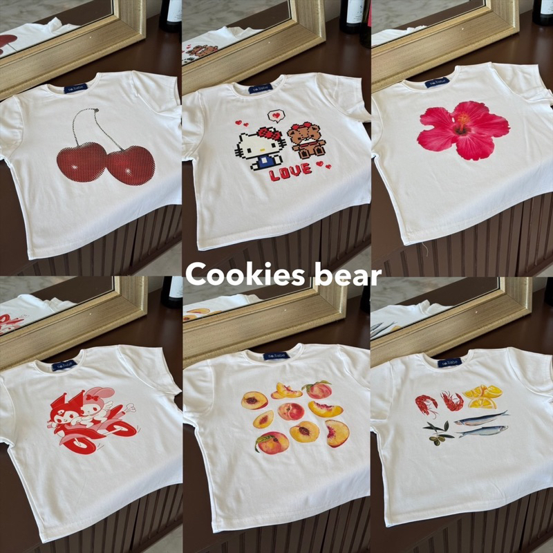 เสื้อยืด cookies bear