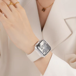 เหมาะสำหรับ iWatch Series 10/11 PC Case + ตัวป้องกันหน้าจอ 42 มม.46 มม.ป้องกันแรงเสียดทาน 2-in-1 นาฬิกา