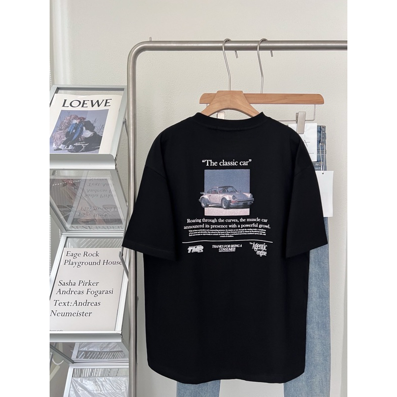 tomorrow. เสื้อยืด Oversize ผ้าหนานุ่ม ลาย The classic car