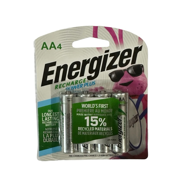 ถ่านEnergizer ชาร์จ ขนาดAAหรือAAA แพค4ก้อน