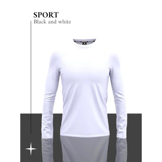 เสื้อออกกำลังกาย ผ้ากีฬา ใส่สบาบTL-0101แขนยาวเปล่า