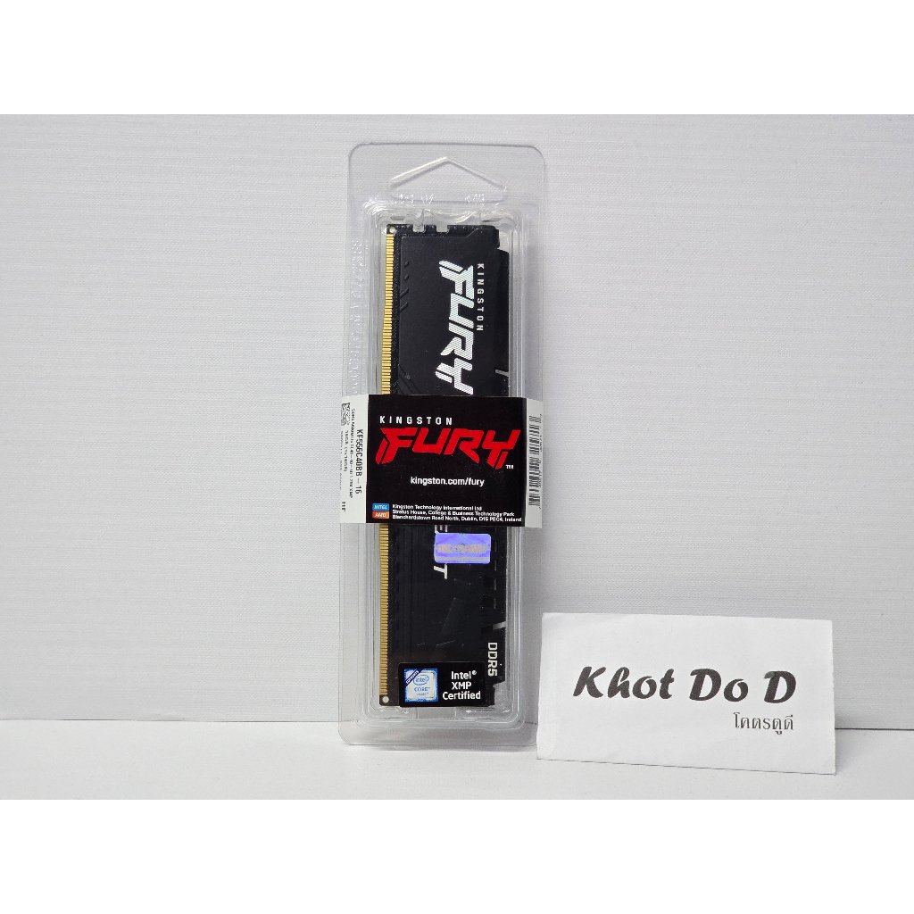 [จัดส่งฟรี พร้อมส่ง] RAM Kingston DDR5 16GB/5600 FURY BEAST KF556C40BB-16 ของใหม่ ประกัน ingram / Sy
