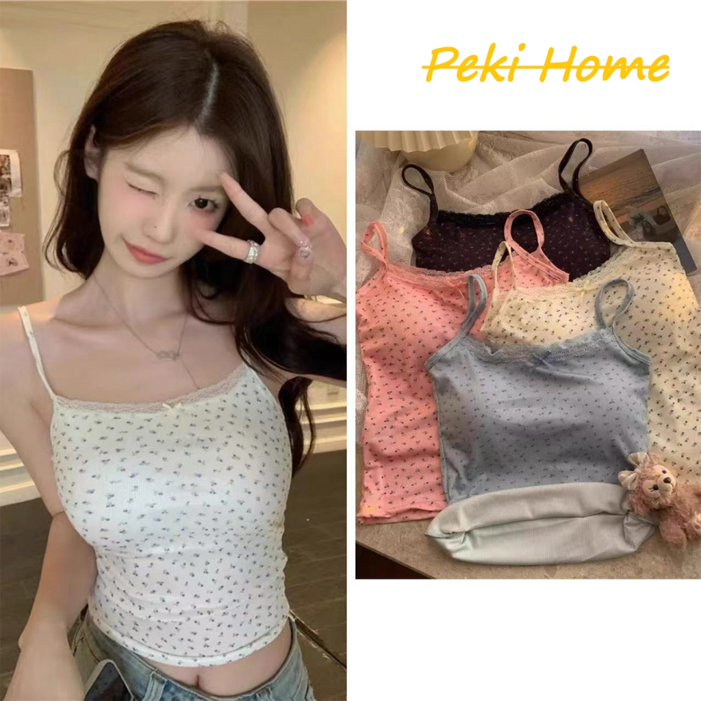 เสื้อกล้ามแขนกุด ดอกไม้หวาน น่ารัก