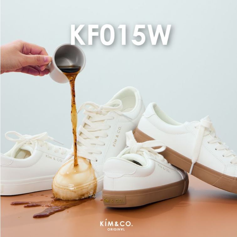 KIM&CO. Summer(KF015W) รองเท้ากันน้ำ แฟชั่นผู้หญิงหนัง PU กันน้ำ สไตล์มินิมอล บิดงอได้ 180 องศา