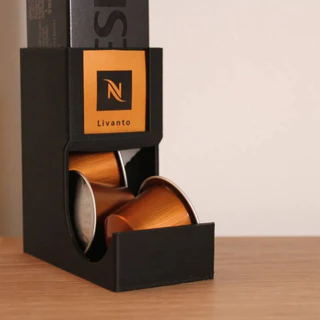 ที่ใส่แคปซูล Nespresso Original พร้อมช่องใส่ป้ายชื่อ ☕🖤 Nespresso Original Pod Dispenser with label Slot